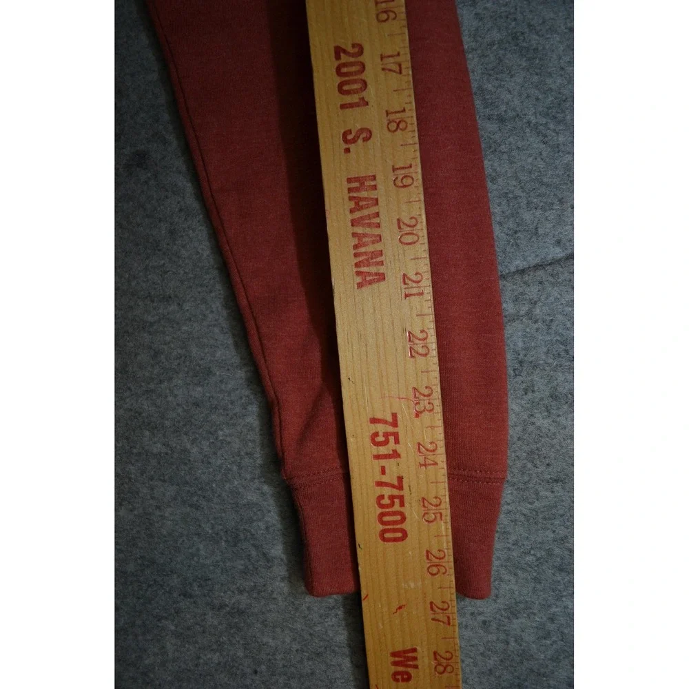 The Normal Brand Sweater‎ Mens Large Red Quarter Zip Mock Neck Long Sleeve